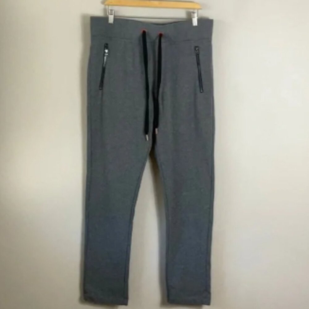 True Religion Slim Open LE Sweatpant Heather Grey